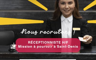 Réceptionniste H/F à Saint-Denis