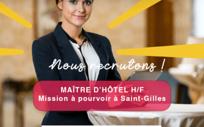 Maître d&rsquo;Hôtel H/F à Saint-Gilles